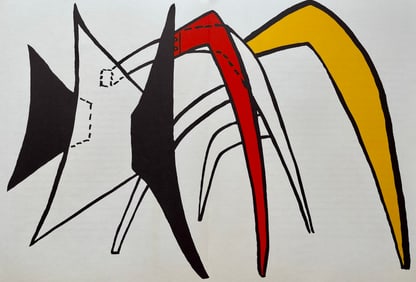 ALEXANDER CALDER ORIGINAL VINTAGE DERRIERE LE MIROIR LITHOGRAPH
