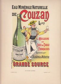 FRENCH ART NOUVEAU POSTER CA 1886 COUZAN