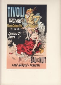 FRENCH ART NOUVEAU POSTER CA 1886 TIVOLI