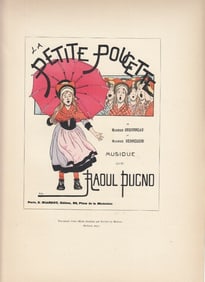 FRENCH ART NOUVEAU POSTER CA 1886
