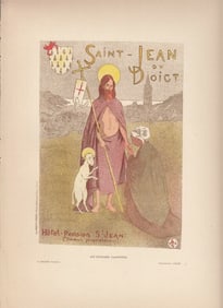 FRENCH ART NOUVEAU POSTER CA 1886