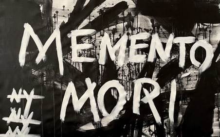 POP ART MEMENTO MORI ACRYLIC ON CANVAS PAINTING