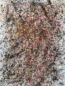 LARGE ABSTRACT ACRYLIC PAINTING ON CANVAS PAINTING