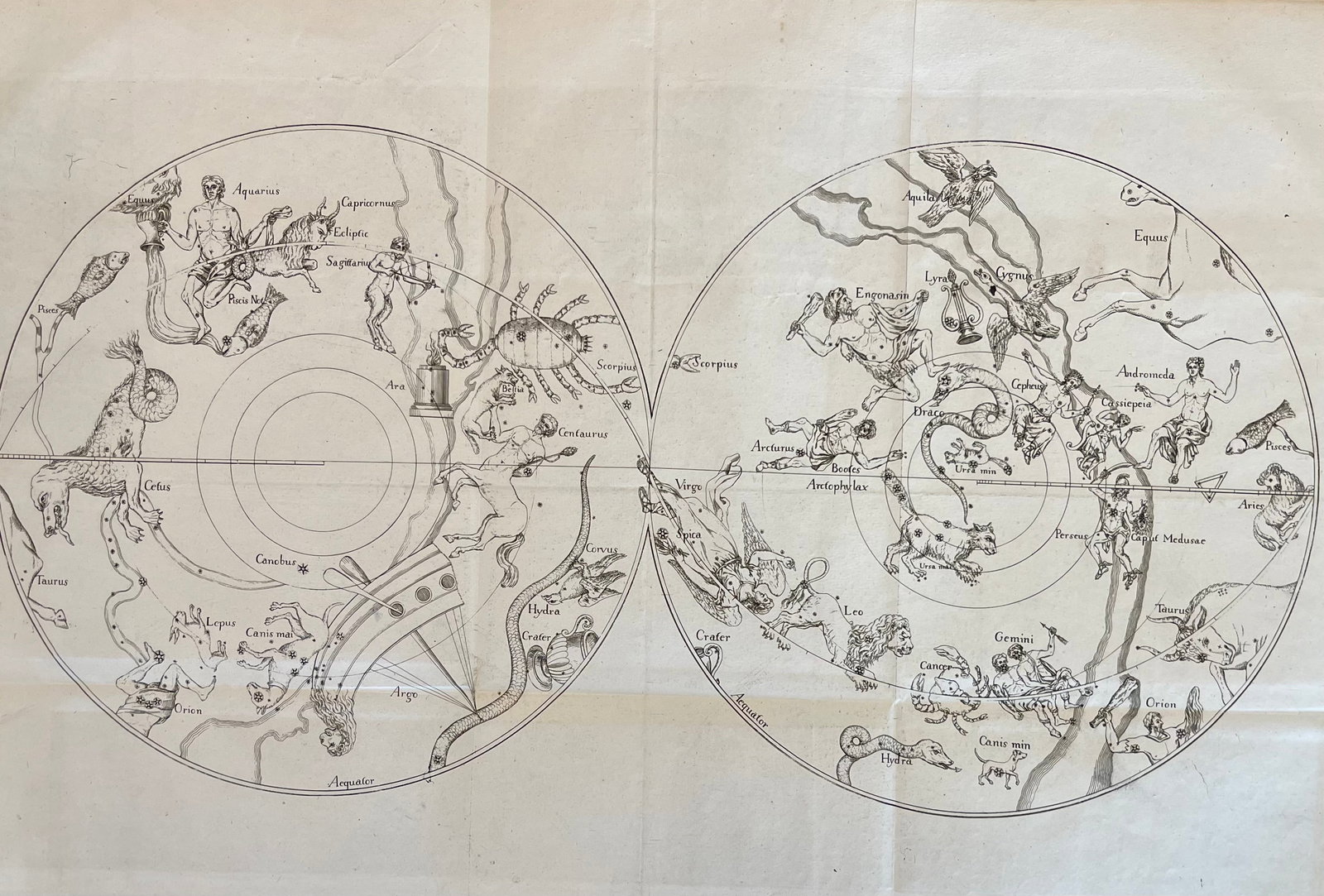 ANTIQUE CELESTIAL MAP CA 1812 (1 of 4)