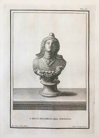 18th C NEOCLASSICAL ROMAN BUST ENGRAVING