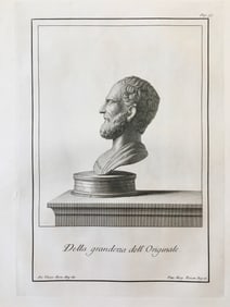 18th C NEOCLASSICAL ROMAN BUST ENGRAVING