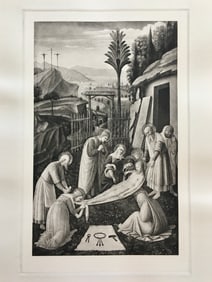 ETCHING AFTER FRA ANGELICO DA FIESOLE THE ENTOMBMENT
