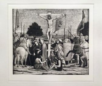 ETCHING AFTER PIERO DELLA FRANCESCA THE CRUCIFIXION