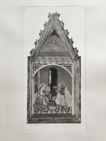 ETCHING AFTER AMBROGIO LORENZETTI THE HOLY FAMILY