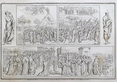 ARCHITECTURAL ENGRAVING LORENZO GHIBERTI Siecle XVe