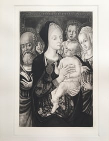ETCHING AFTER MATTEO DI GIOVANNI MADONNA AND CHILD