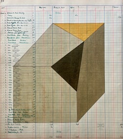 VINTAGE MODERNIST DRAWING
