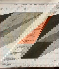 VINTAGE MODERNIST DRAWING