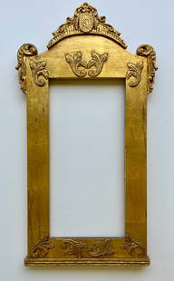 ANTIQUE SPANISH COLONIAL BAROQUE WOOD FRAME HAND CARVED GILT: Gorgeous Antique Mirror or Picture Frame. Total Frame Size 31 X 16.5 Inches Approx. Frame Opening is 9 X 19 inches approX. SHIPPING IN THE U.S VIA USPS PRIORITY MAIL $30