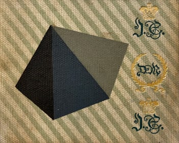MINIATURE VINTAGE GEOMETRIC PAINTING
