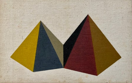 VINTAGE GEOMETRIC PAINTING