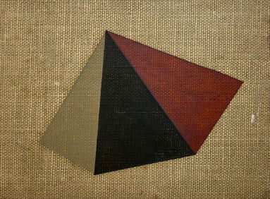 MINIATURE VINTAGE GEOMETRIC PAINTING