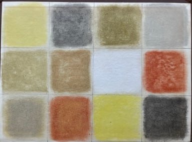 ORIGINAL VINTAGE PAINTING MCM GEOMETRIC ABSTRACTION