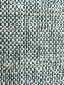 Lot Of 4 Yards Upholstery Fabric Blue Beige 54 Inches Wide