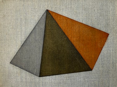 MINIATURE VINTAGE GEOMETRIC PAINTING