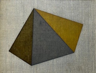 MINIATURE VINTAGE GEOMETRIC PAINTING