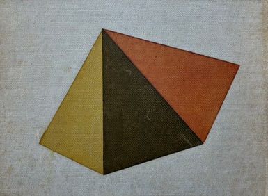 MINIATURE VINTAGE GEOMETRIC PAINTING