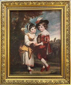Vintage Painting After Sir Joshua Reynolds - Lord Henry Spencer & Lady Charlotte