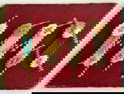 VINTAGE OUTSIDER ART COLLAGE: SIZE: 5 X 4 INCHES APPROX. UNFRAMED. SHIPPING IN THE U.S VIA USPS PRIORITY. MAIL $15