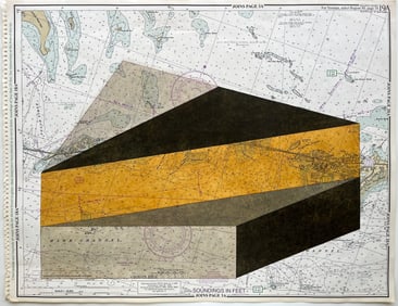 Original Hard Edge Geometric Painting