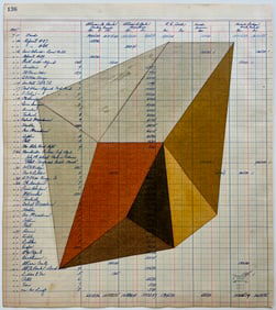 Original Hard Edge Geometric Painting