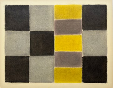 ORIGINAL VINTAGE GEOMETRIC ABSTRACTION PAINTING
