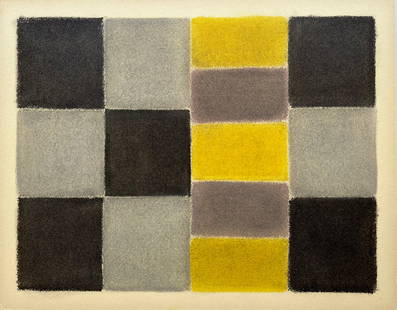 ORIGINAL VINTAGE GEOMETRIC ABSTRACTION PAINTING: VINTAGE ABSTRACT OIL PASTEL ON PAPER BOARD. SIZE: 11 X 14 INCHES APPROX. UNFRAMED. UNSIGNED. SHIPPING IN THE U.S VIA USPS PRIORITY MAIL $20