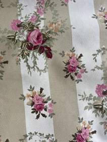 Lot Of 6 Yards Laura Ashley English Country Print Fabric 54?? Wide