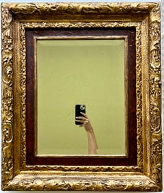 Vintage Baroque / Rococo Style Gilded Mirror | Ornate Gold Frame