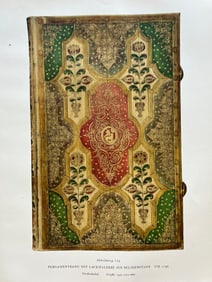 Original Antique Lithograph Antique Bookbinding