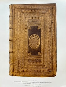 Original Antique Lithograph Antique Bookbinding