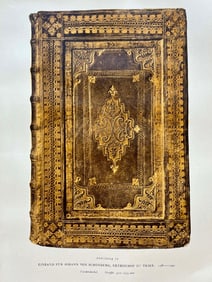 Original Antique Lithograph Antique Bookbinding