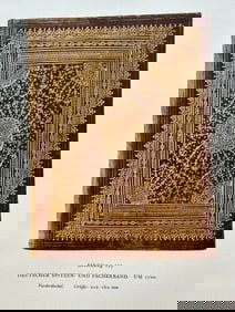 Original Antique Lithograph Antique Bookbinding Office Library Decor