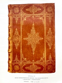 Original Antique Lithograph Antique Bookbinding Office Library Decor