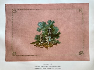 Original Antique Lithograph Antique Bookbinding Office Library Decor