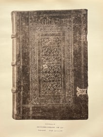 Original Antique Lithograph Antique Bookbinding Office Library Decor
