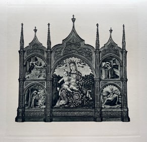 ETCHING AFTER BARTOLOMEO VIVARINI MADONNA AND CHILD