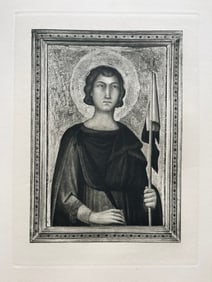 LARGE ETCHING AFTER LIPPO VANNI SAINT ANSANUS