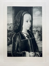 ETCHING AFTER LE MAITRE DE MOULINS SUZANNE DE BOURBON