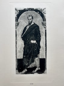 LARGE RELIGIOUS ETCHING AFTER MASTER OF ST FRANCIS ST JAMES