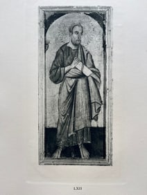 LARGE RELIGIOUS ETCHING AFTER MASTER OF SAINT FRANCIS ST JOHN