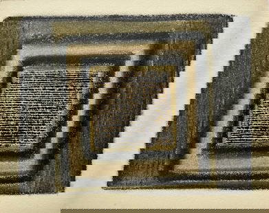 VINTAGE ABSTRACT OIL ON PAPER: OIL ON PAPER BOARD. SIZE: 8 X 10 INCHES APPROX. UNFRAMED. SHIPPING IN THE U.S VIA USPS PRIORITY MAIL $20
