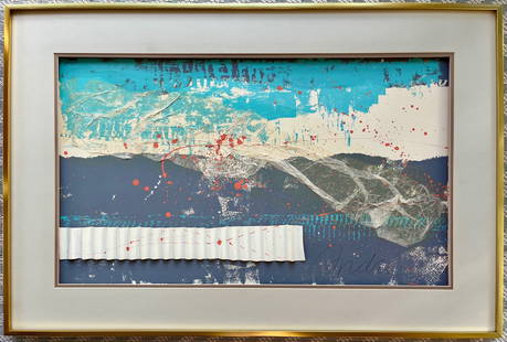 Vintage Vanguard Studios Art Collage: Vintage Collage Vanguard Studios Signed André. Total Frame Size: 36 x 24.5 Inches approx. NO GLASS. Shipping In the U.S Via USPS Priority Mail $40
