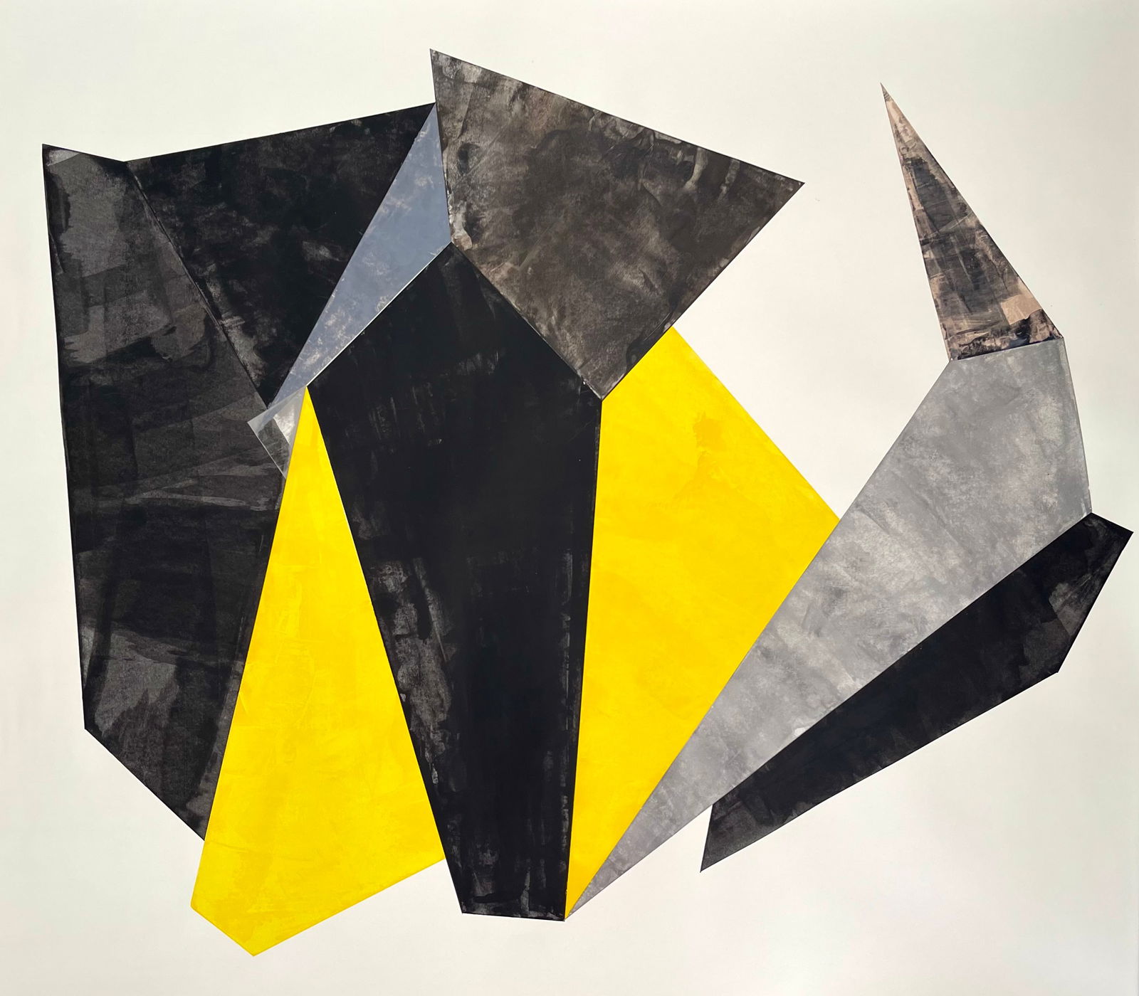 LARGE MINIMALIST GEOMETRIC PAINTING: 35.5 X 42 INCHES APPROX. PAINTING IS UNFRAMED. SHIPPING IN THE U.S VIA USPS PRIORITY MAIL $25