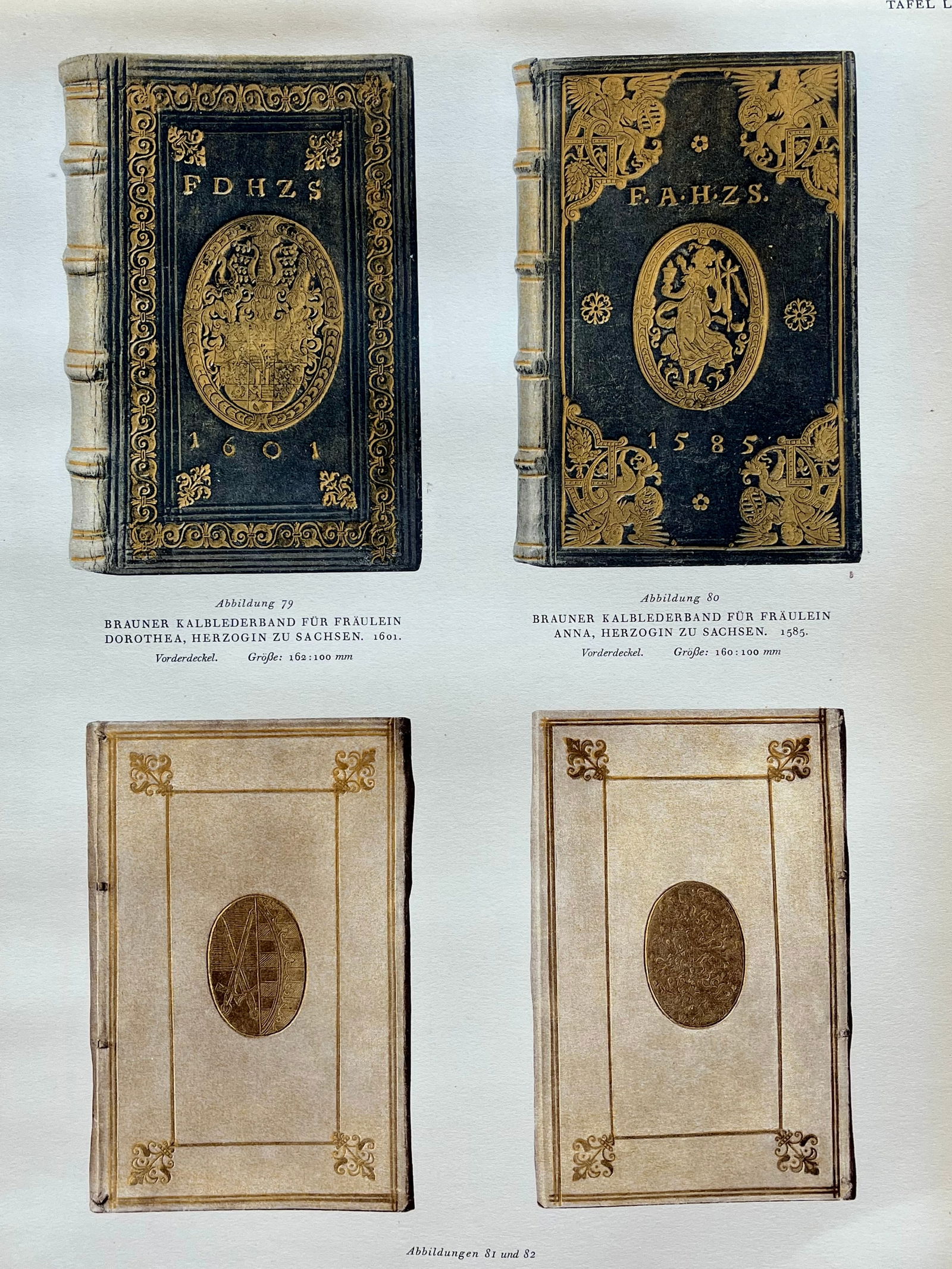 Original Antique Lithograph Antique Bookbinding Office library Decor (1 of 2)